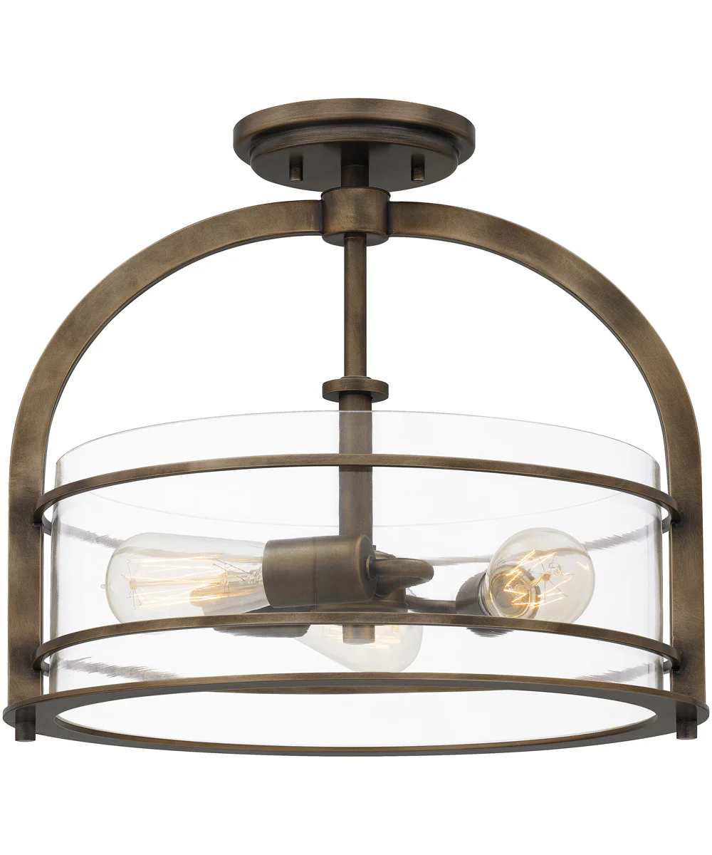 Toscana 3-light Semi Flush Mount Statuary Bronze - Image 2