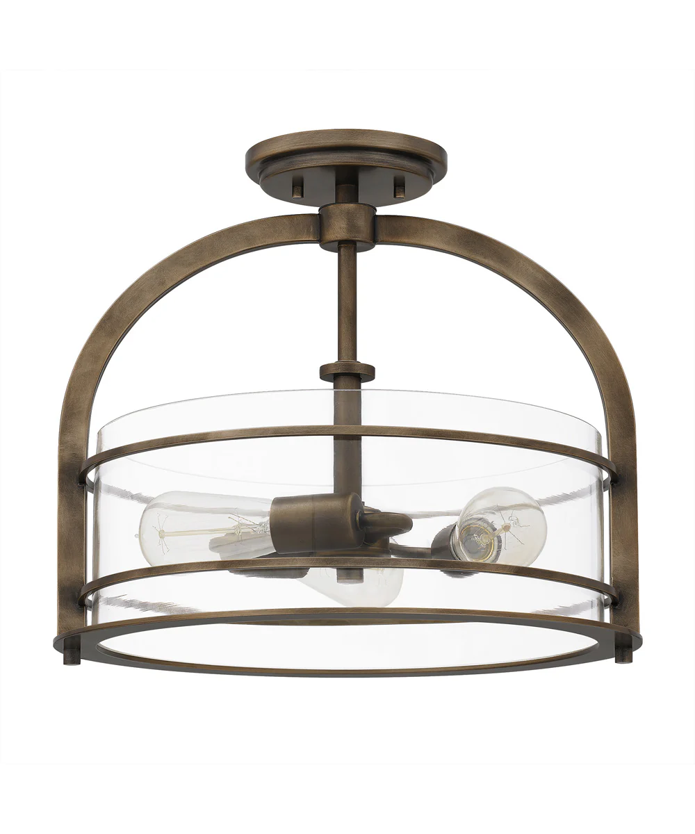 Toscana 3-light Semi Flush Mount Statuary Bronze - Image 3
