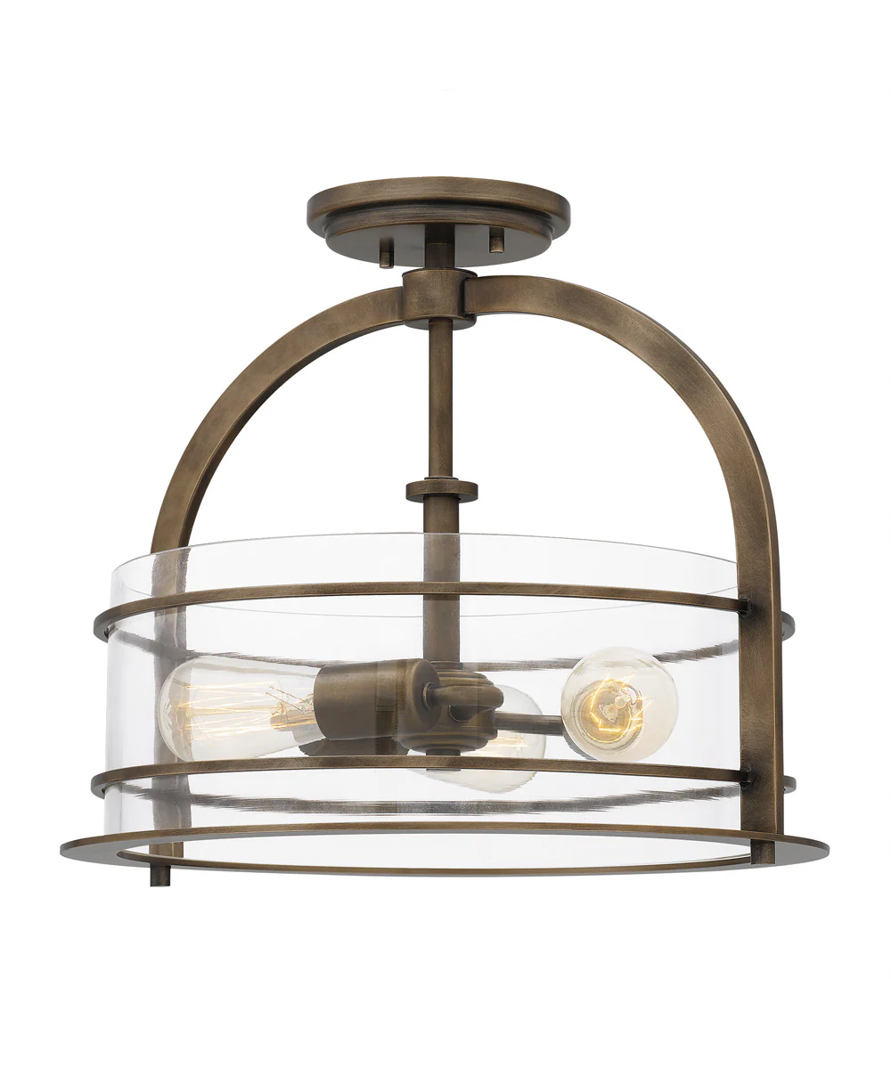 Toscana 3-light Semi Flush Mount Statuary Bronze - Image 4