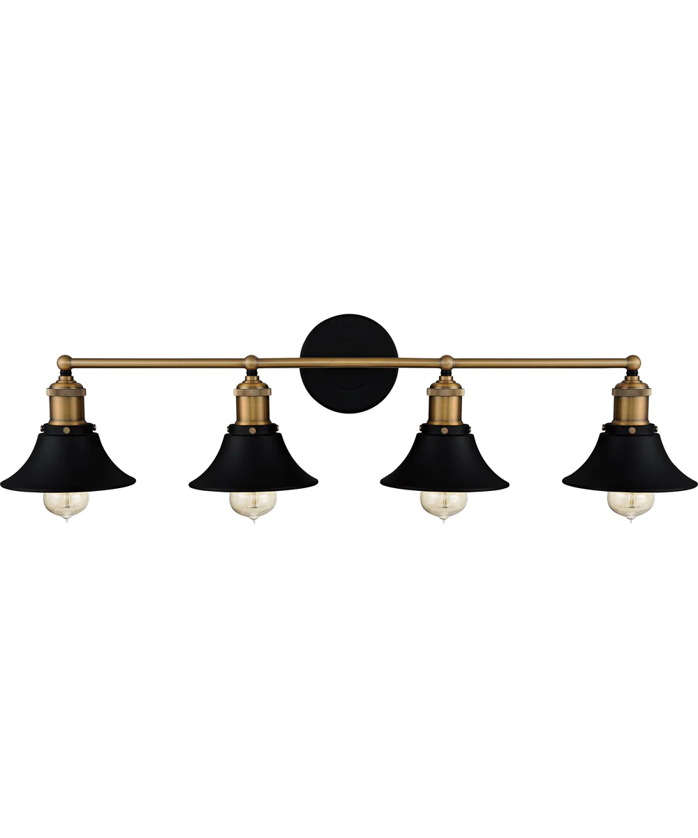 Trafalgar Extra Large 4-light Bath Light Matte Black - Image 3