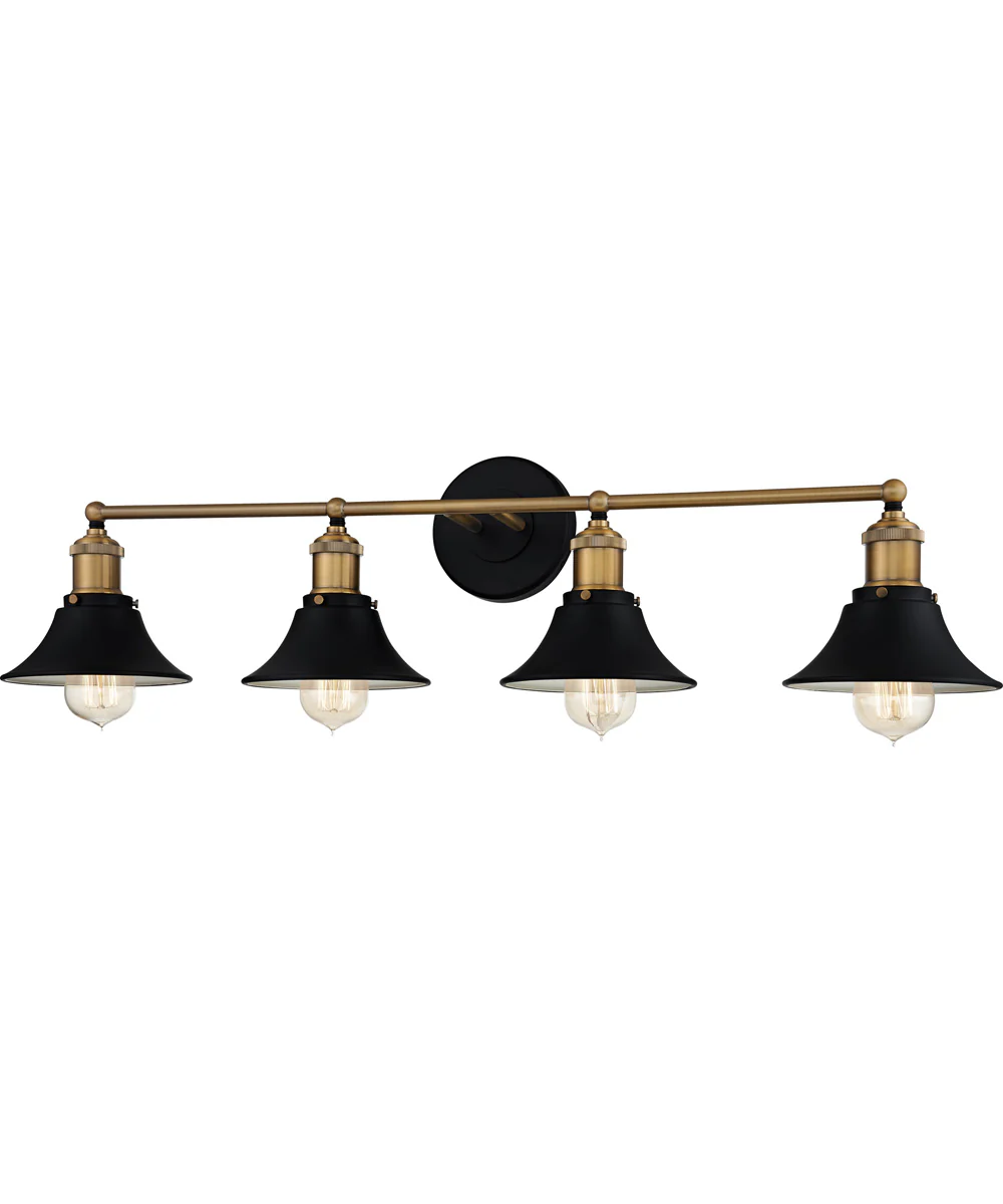 Trafalgar Extra Large 4-light Bath Light Matte Black - Image 4