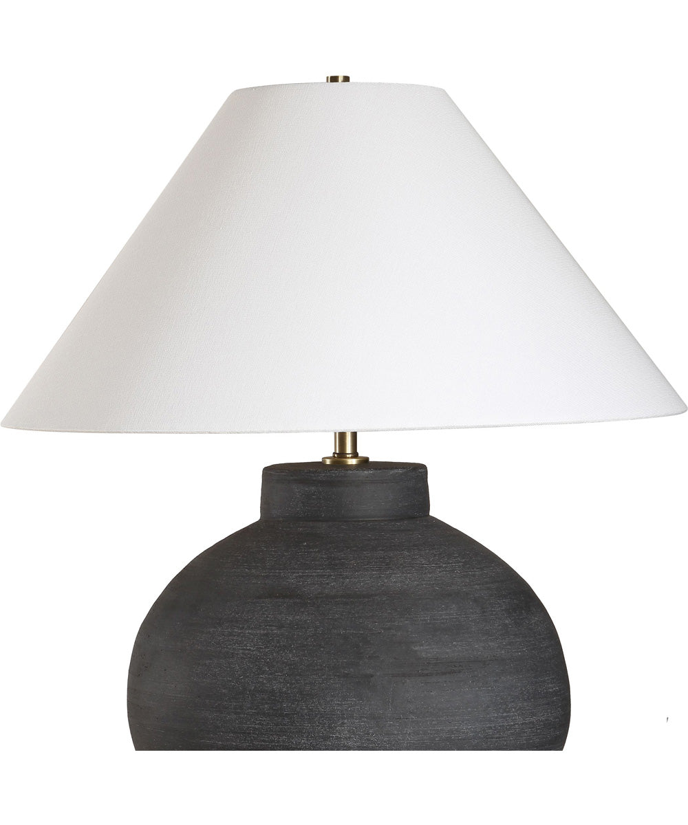 Tramore Rustic Charcoal Table Lamp - Image 5