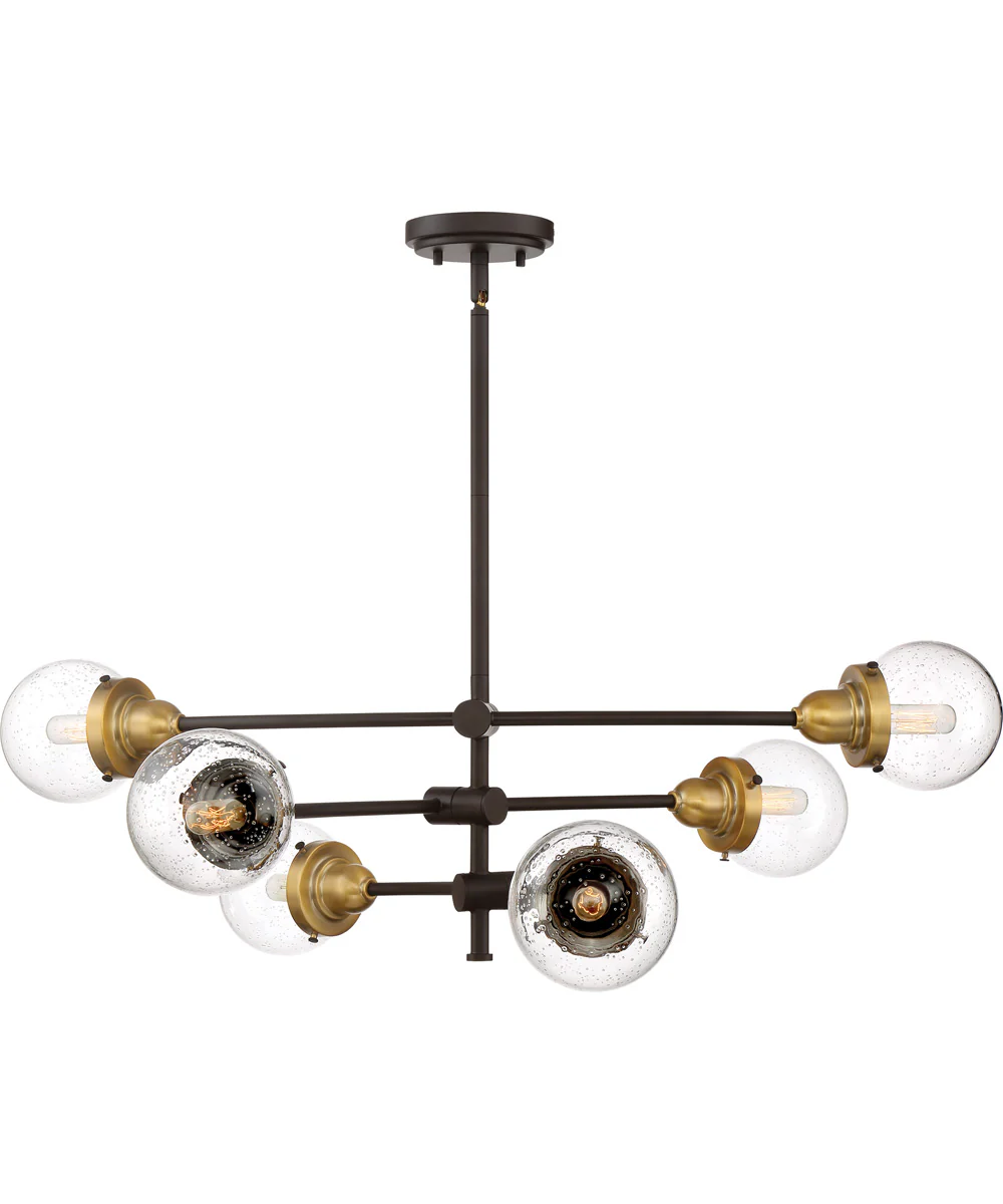 Trance 6-light Chandelier Western Bronze - Image 6