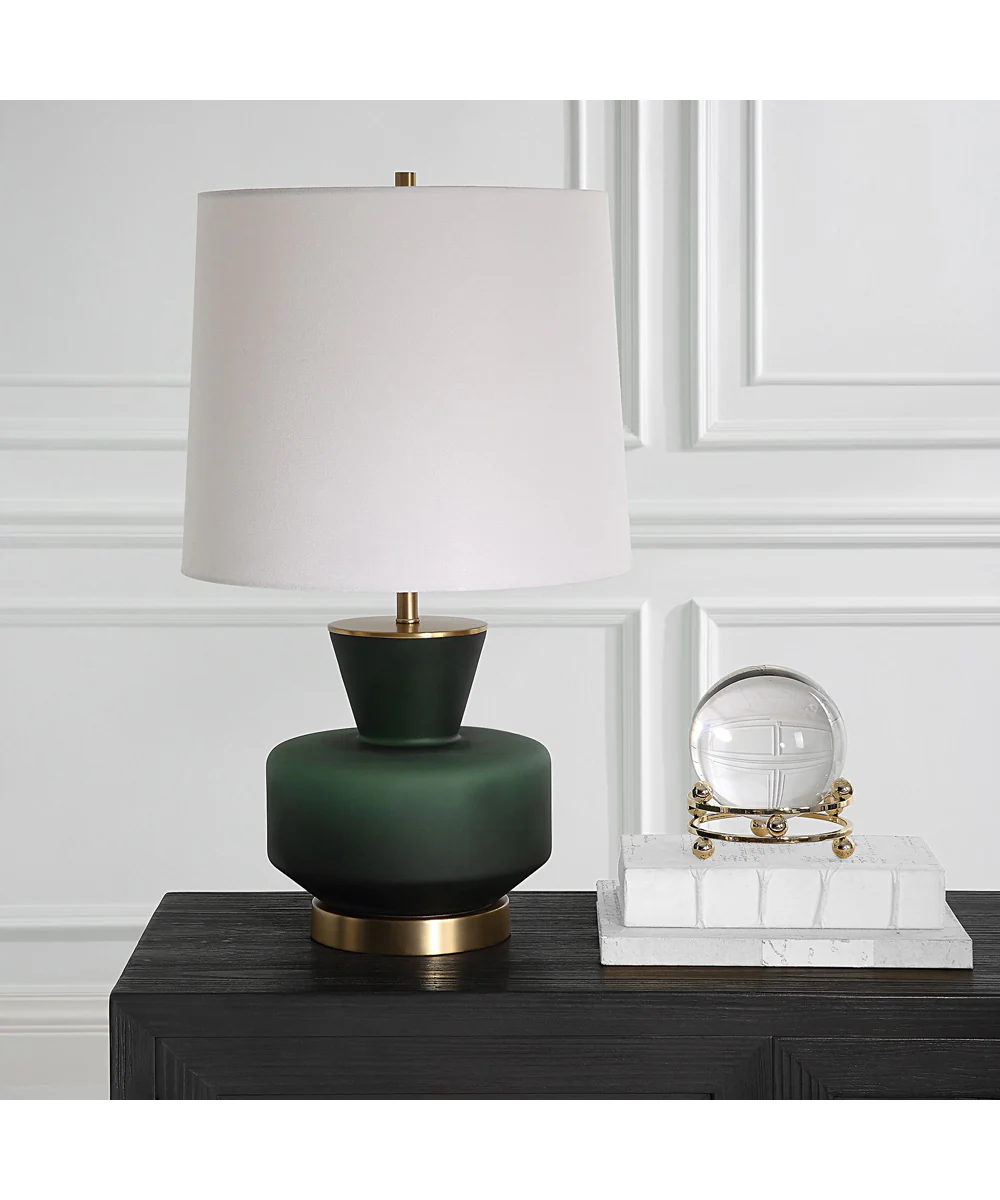 Trentino Dark Emerald Green Table Lamp - Image 3