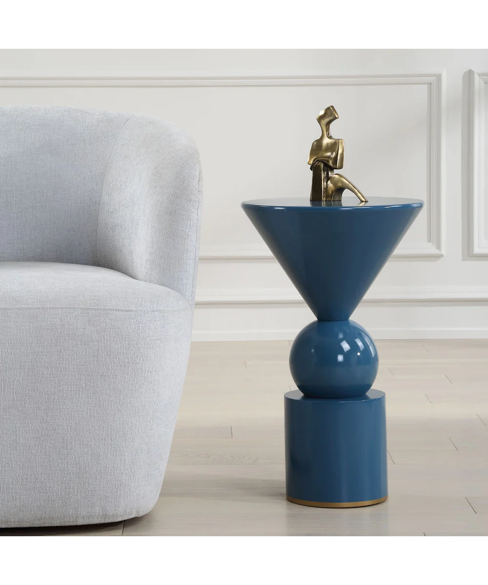 Trig Blue Accent Table - Image 2