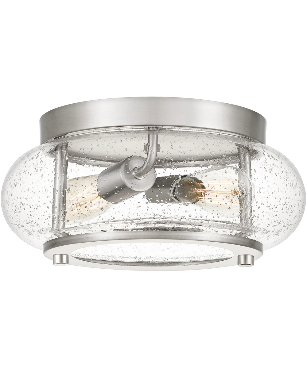 Trilogy 2-light Flush Mount Brushed Nickel - Image 2