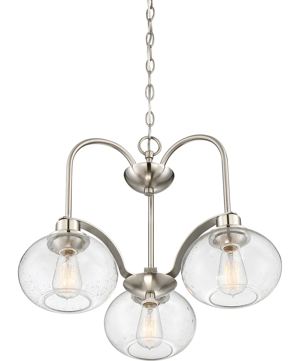 Trilogy 3-light Chandelier Brushed Nickel - Image 4