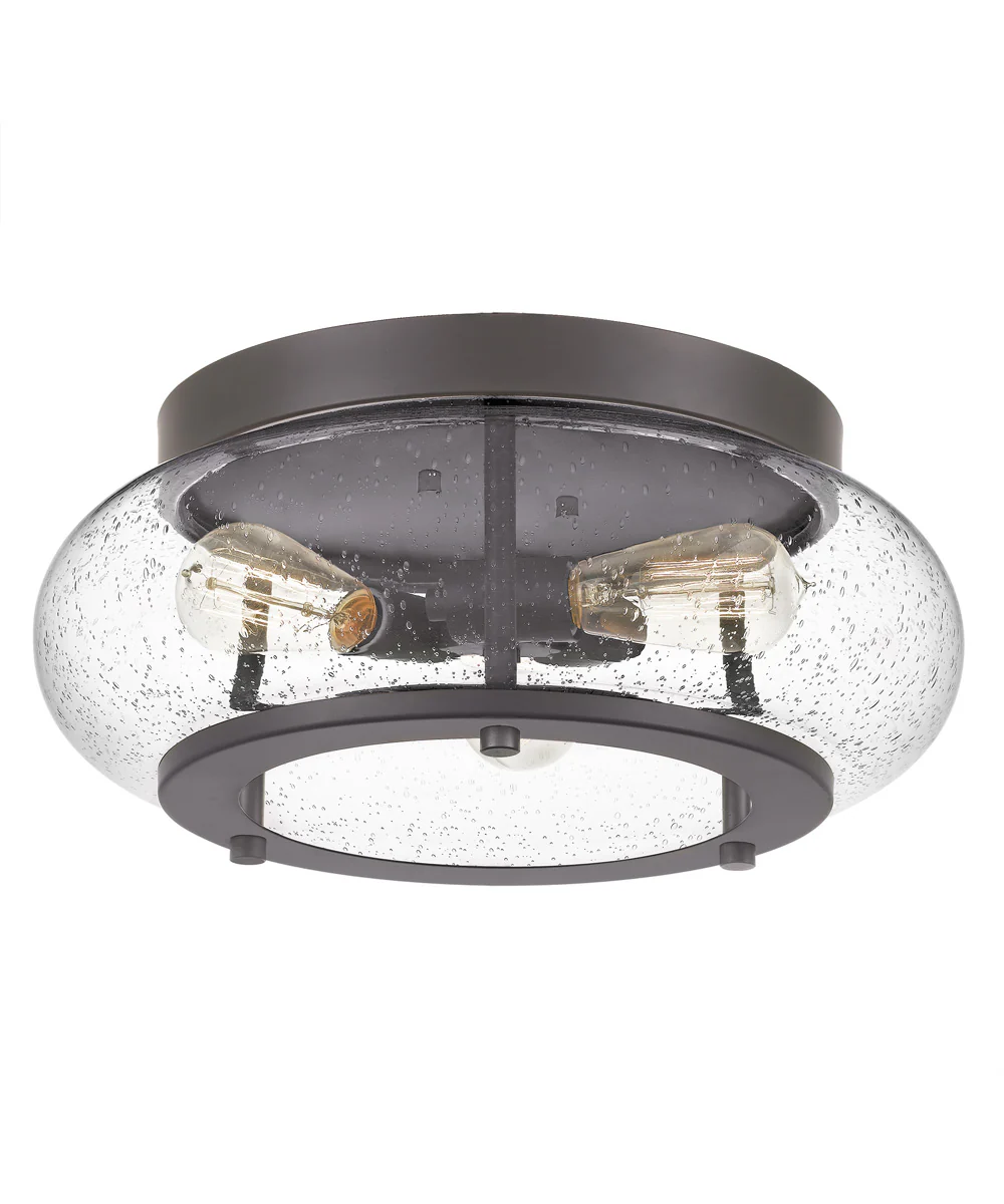 Trilogy 3-light Flush Mount Old Bronze - Image 4