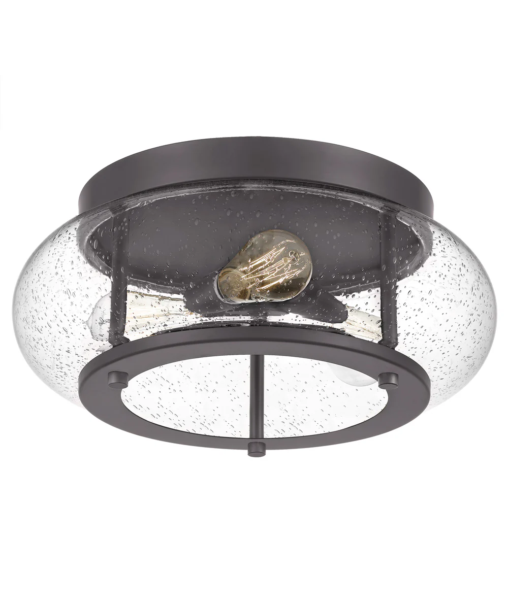 Trilogy 3-light Flush Mount Old Bronze - Image 5