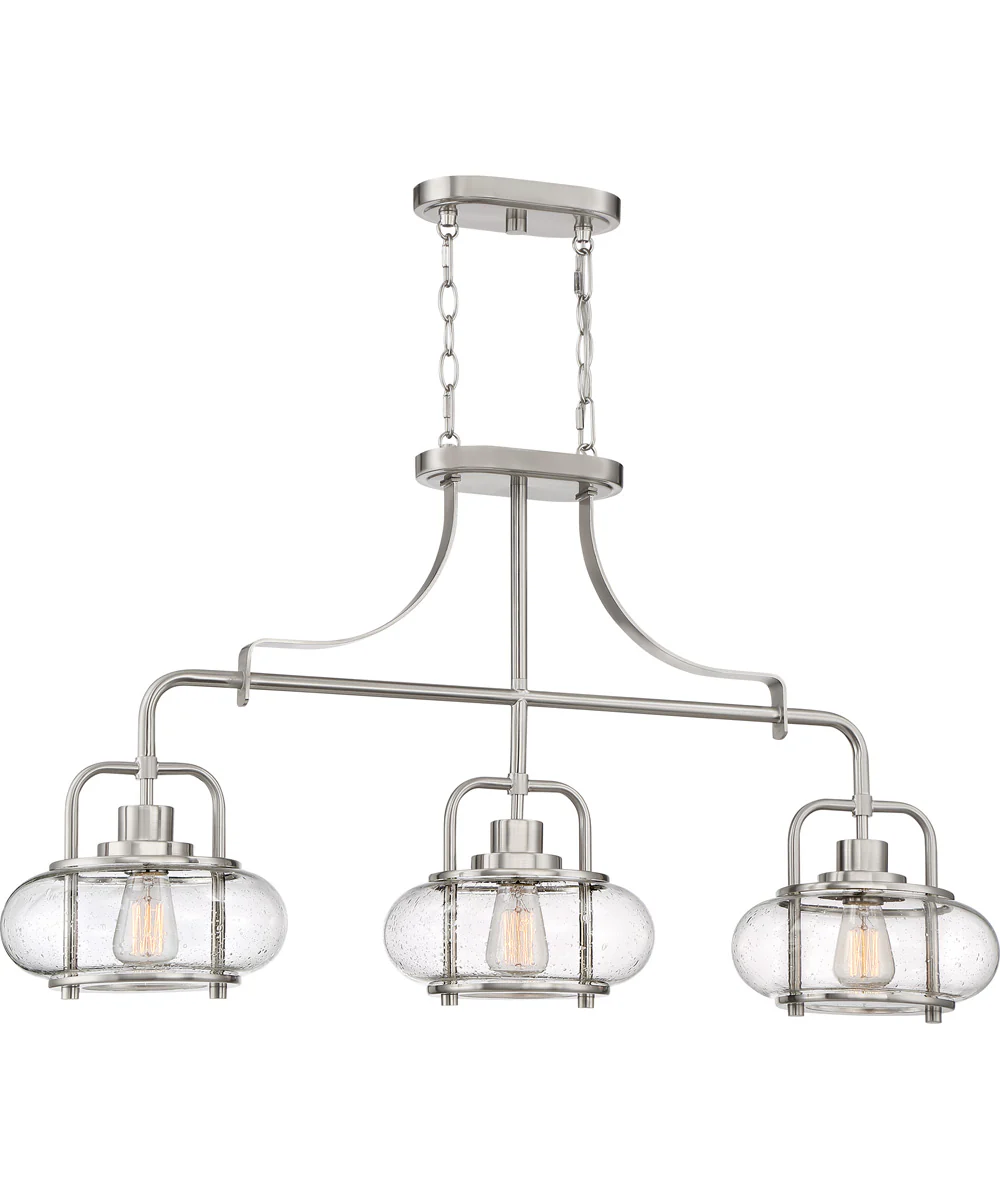 Trilogy 3-light Island Light Brushed Nickel - Image 2