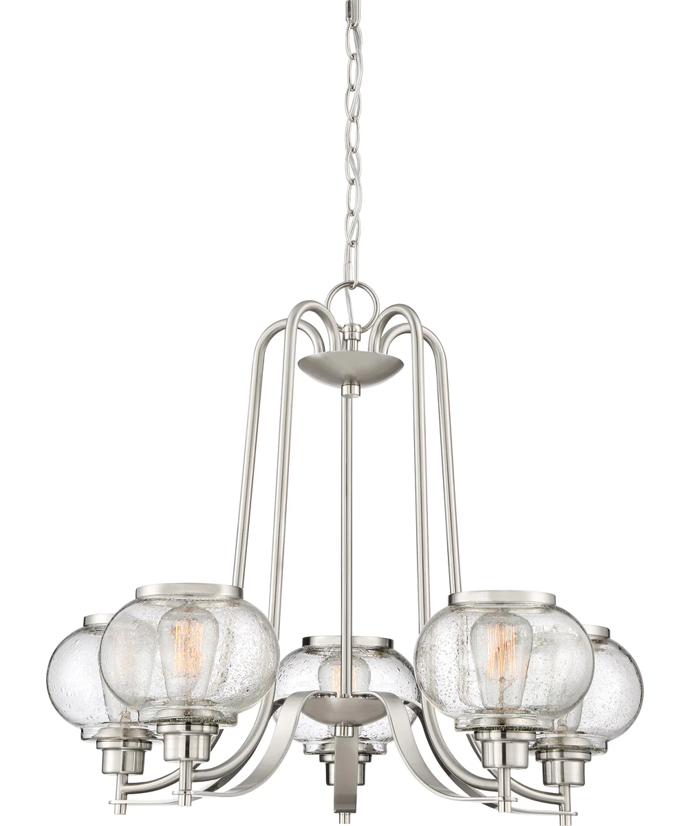 Trilogy 5-light Chandelier Brushed Nickel - Image 2