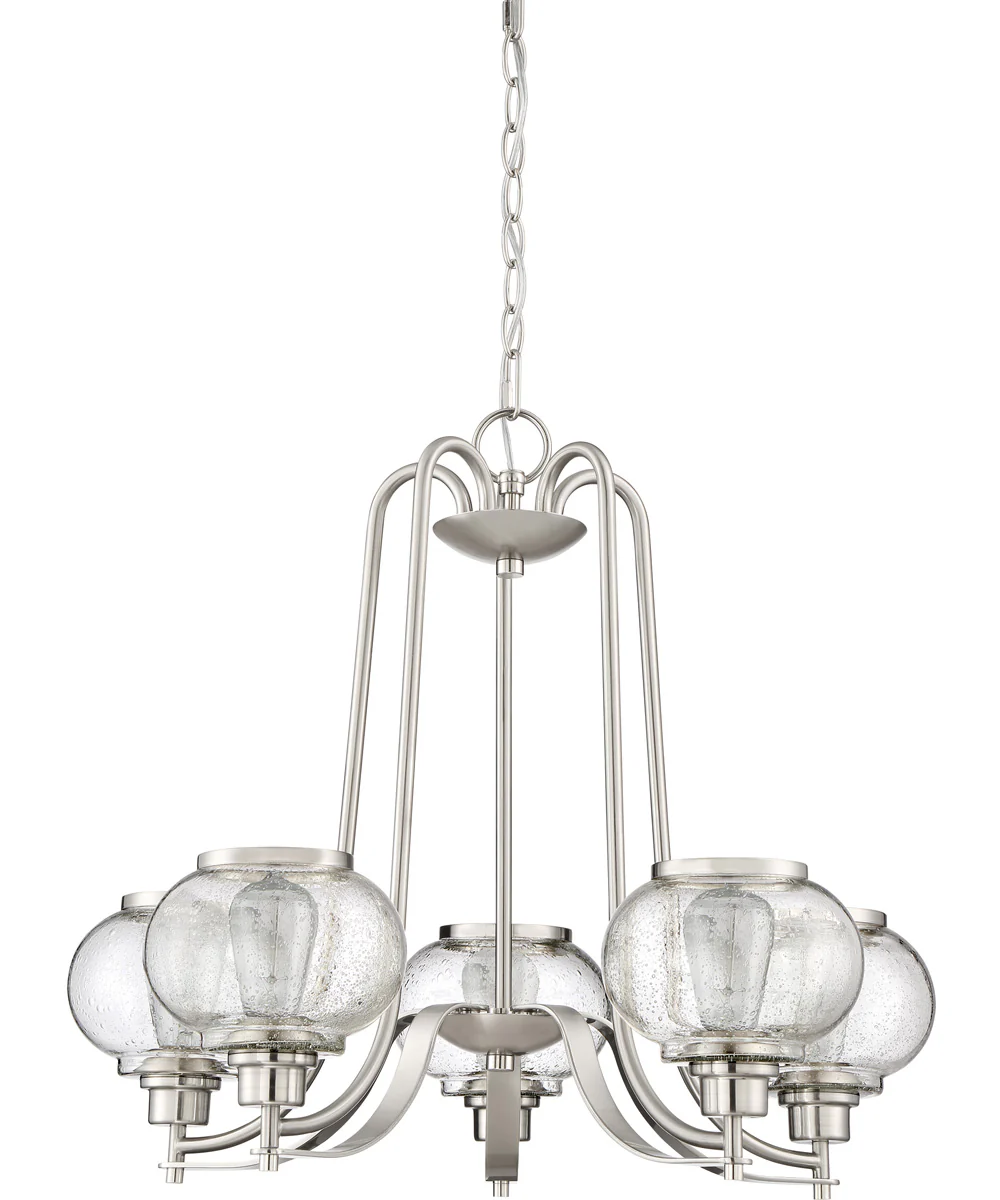 Trilogy 5-light Chandelier Brushed Nickel - Image 3