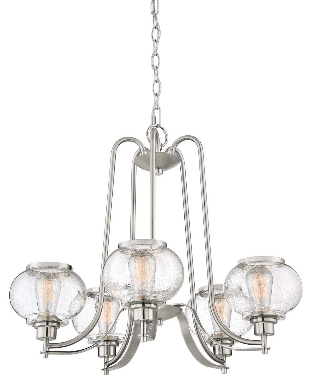 Trilogy 5-light Chandelier Brushed Nickel - Image 5