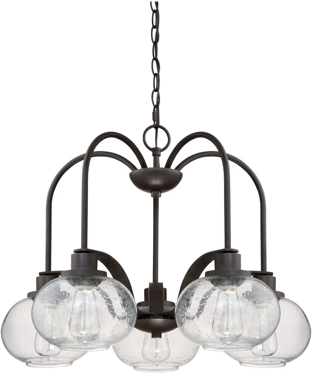 Trilogy 5-light Chandelier Old Bronze - Image 3