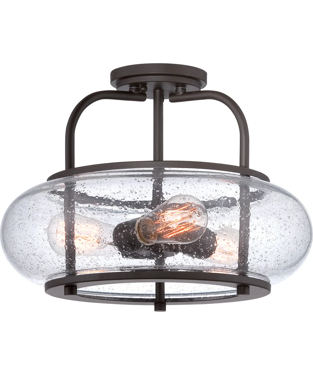 Trilogy Large 3-light Semi Flush Mount Old Bronze - Image 2