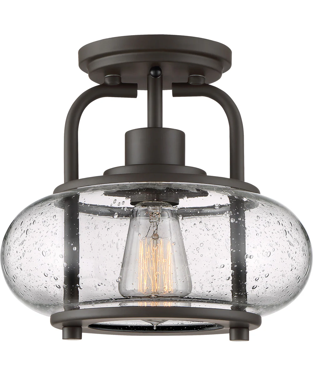 Trilogy Small 1-light Semi Flush Mount Old Bronze - Image 2
