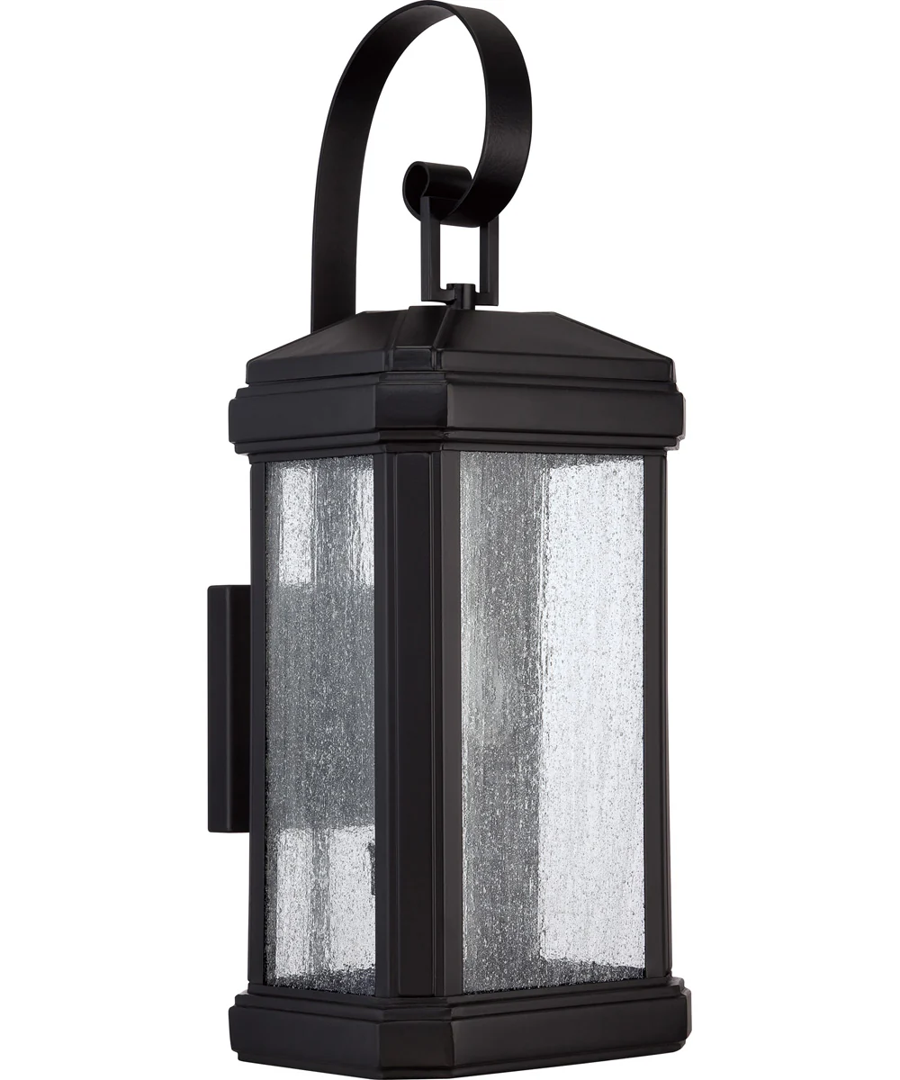 Trumbull Large 2-light Outdoor Wall Light Mystic Black - Image 3
