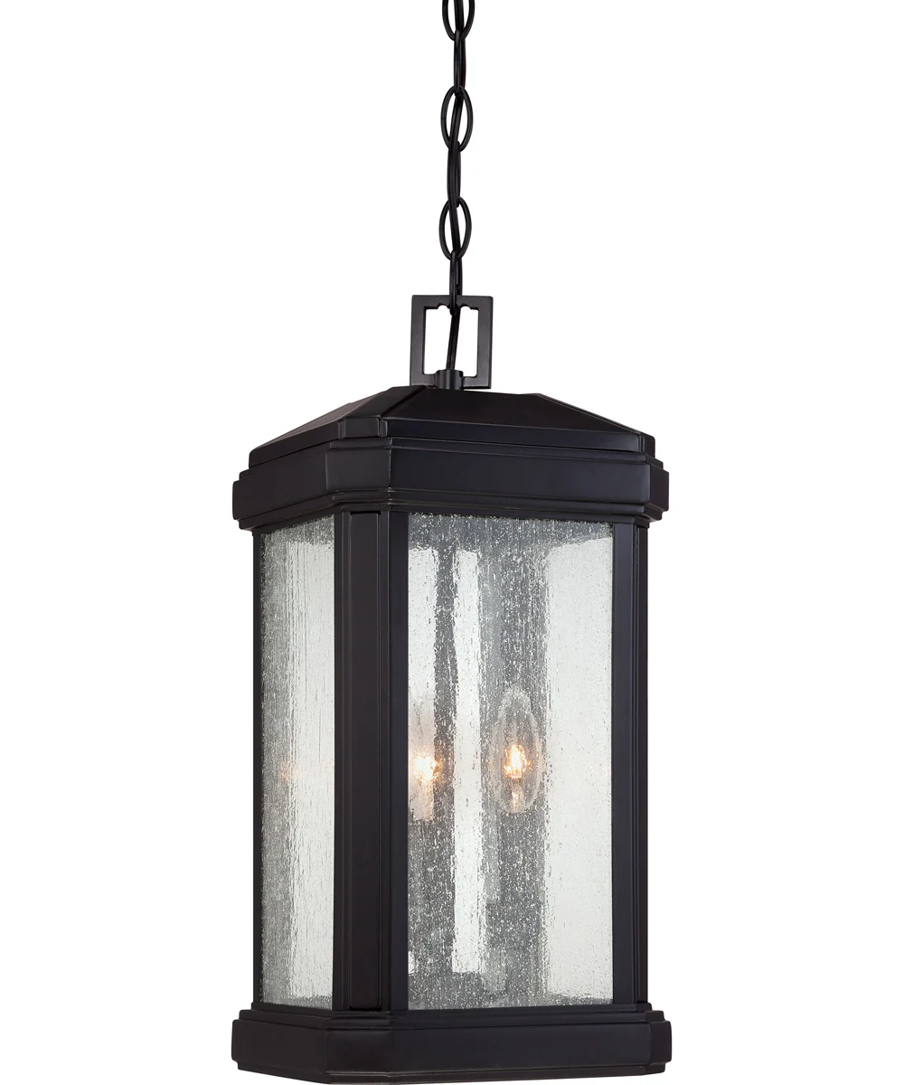 Trumbull Large 3-light Outdoor Pendant Light Mystic Black