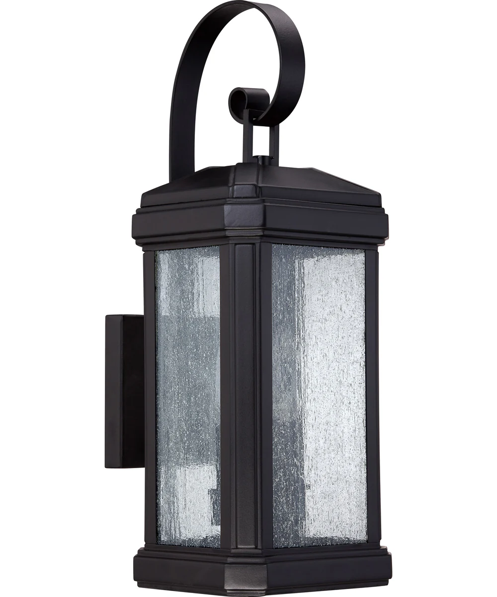 Trumbull Medium 2-light Outdoor Wall Light Mystic Black - Image 3