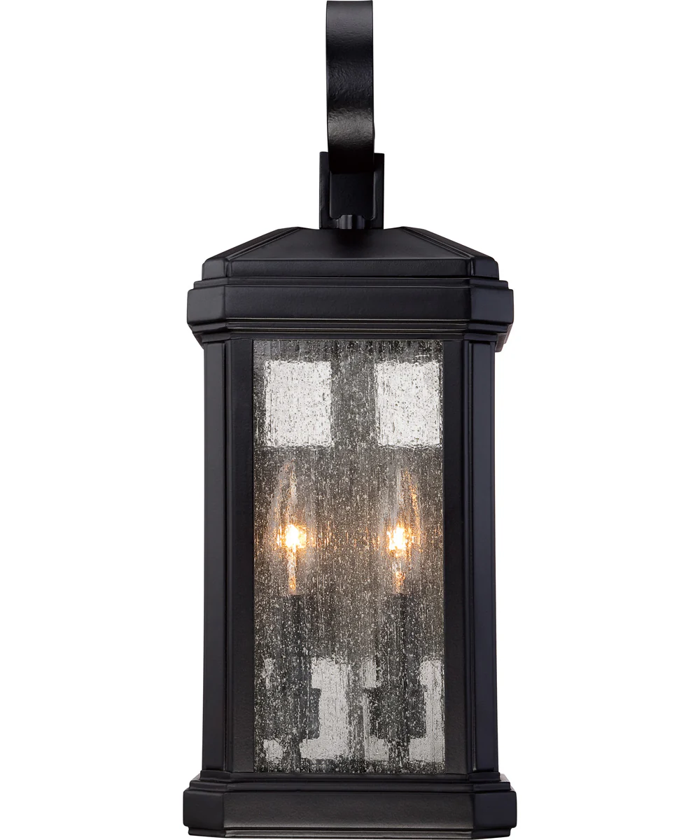 Trumbull Medium 2-light Outdoor Wall Light Mystic Black - Image 4