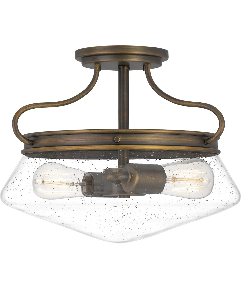 Tucker 2-light Semi Flush Mount French Bronze - Image 2