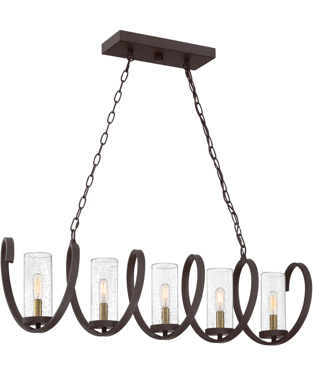 Tumult 5-light Island Light Western Bronze