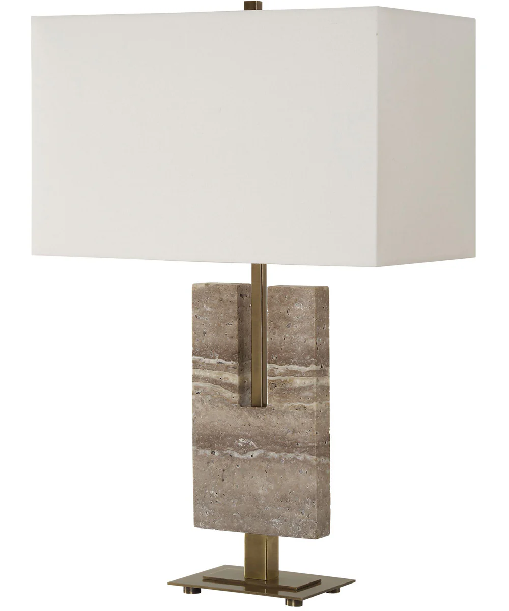 Turning Point Travertine Table Lamp - Image 4