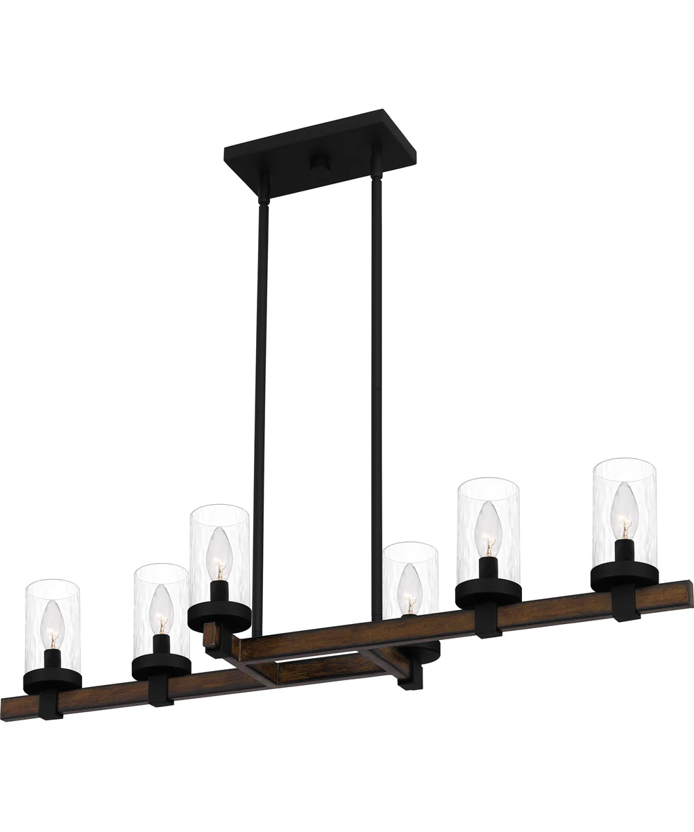 Tuthill Medium 6-light Island Light Matte Black - Image 4