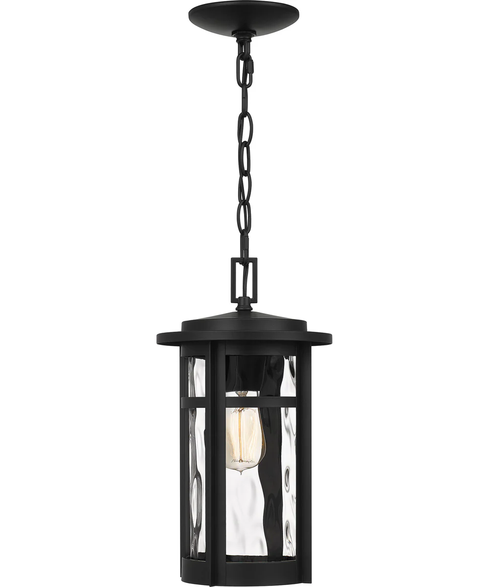 Uma Large 1-light Outdoor Pendant Light Matte Black - Image 2