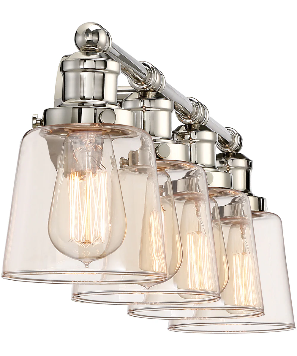 Union Extra Large 4-light Bath Light Polished Nickel - Image 4
