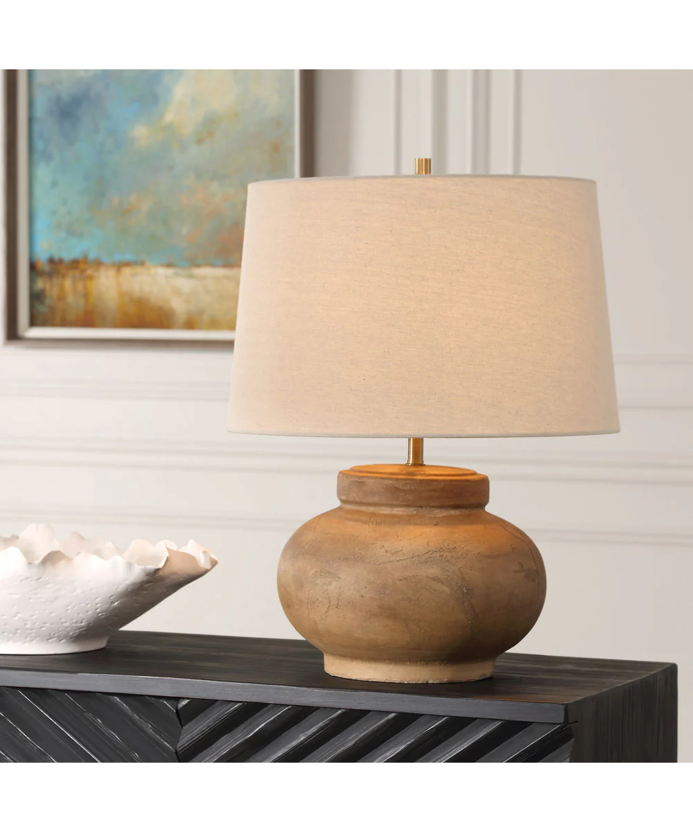 Urbino Aged Terracotta Table Lamp - Image 2