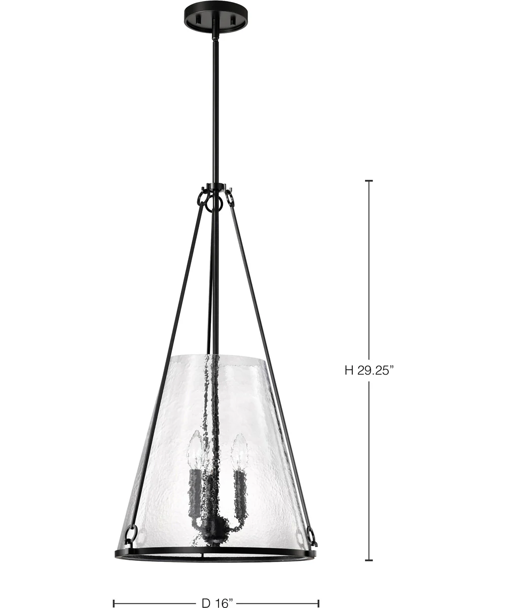 Valentine 3-Light Pendant Black - Image 12