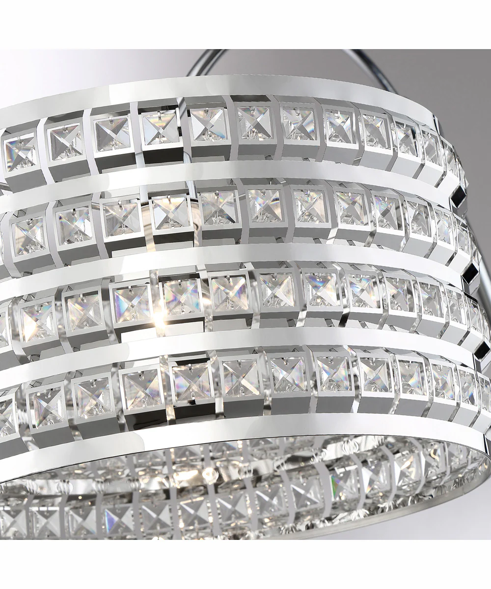 Valerie 1-Light Arch Lamp Chrome/Stainless Steel/Crystal - Image 2