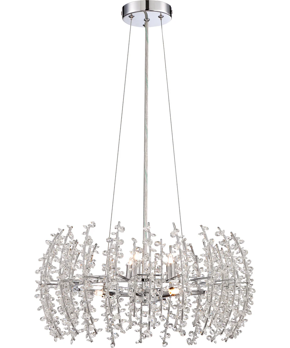 Valla 6-light Pendant Polished Chrome
