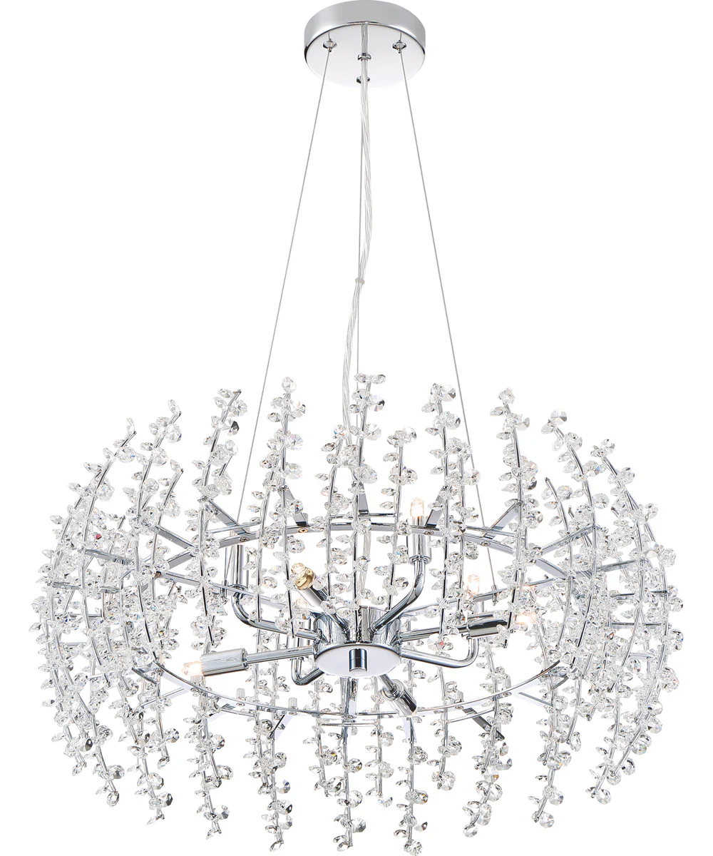 Valla 8-light Pendant Polished Chrome - Image 5