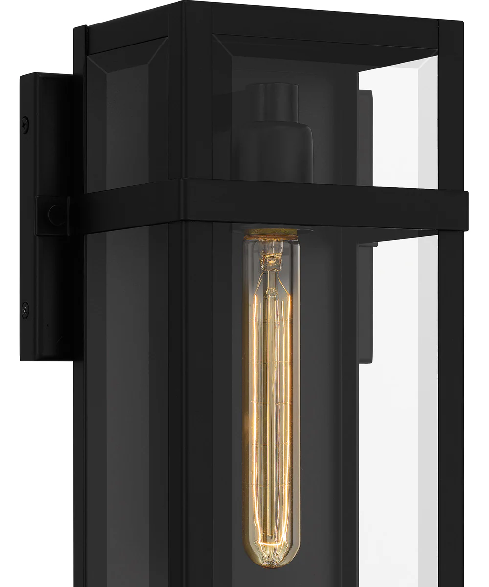 Vanessa Large 1-light Outdoor Wall Light Coastal Armour Aluminum Matte Black - Image 5