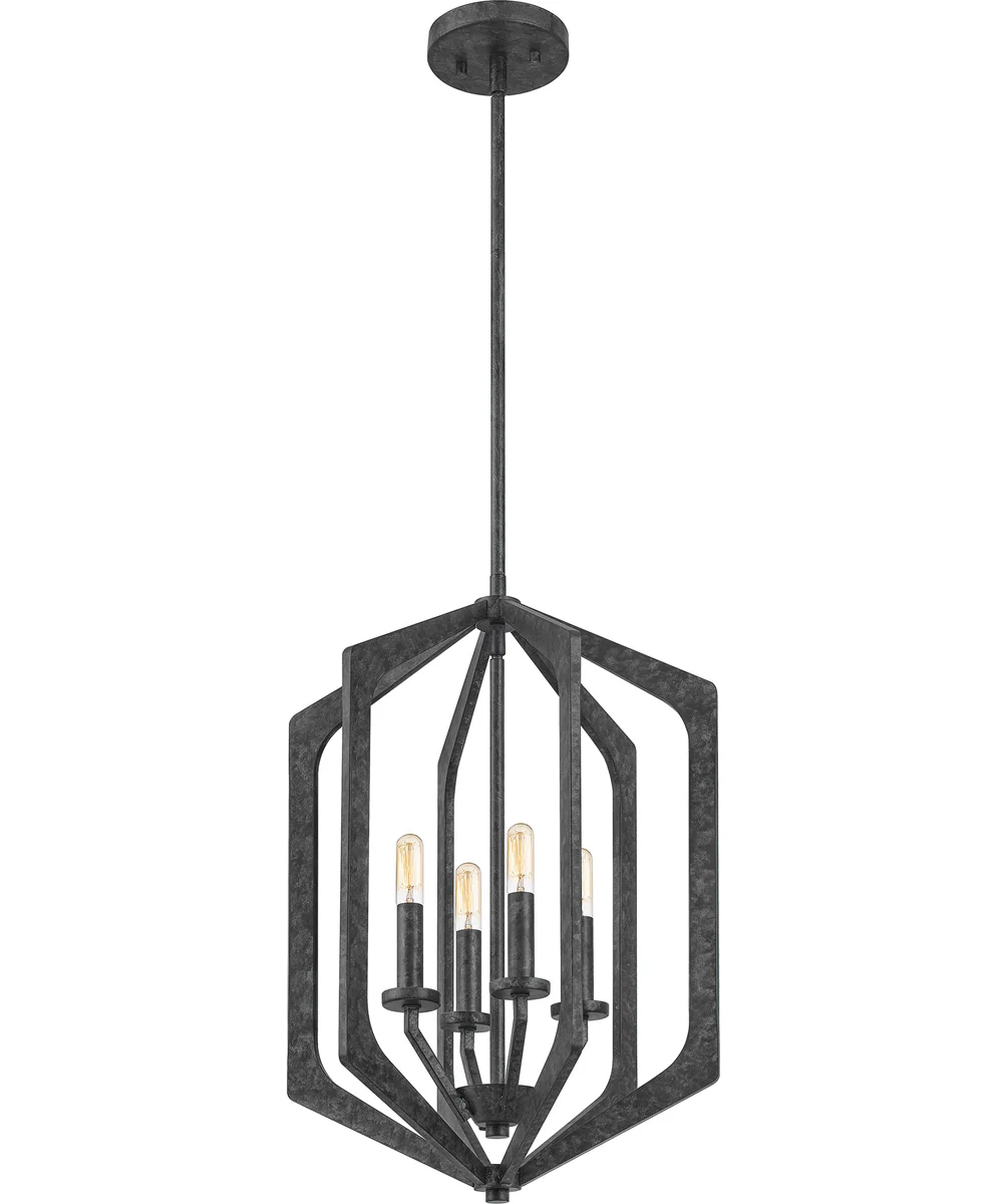 Vanguard 4-light Pendant Old Black Finish - Image 4