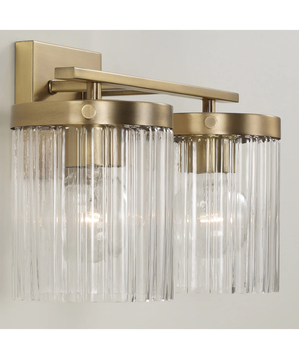 Vaughn 2-Light Vanity Aged Brass - Image 5