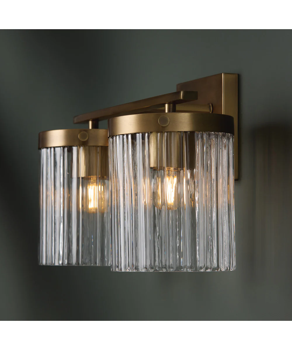 Vaughn 2-Light Vanity Aged Brass - Image 7
