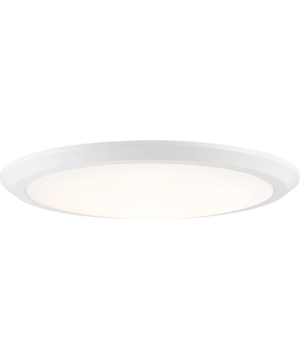 Verge Flush Mount White Lustre