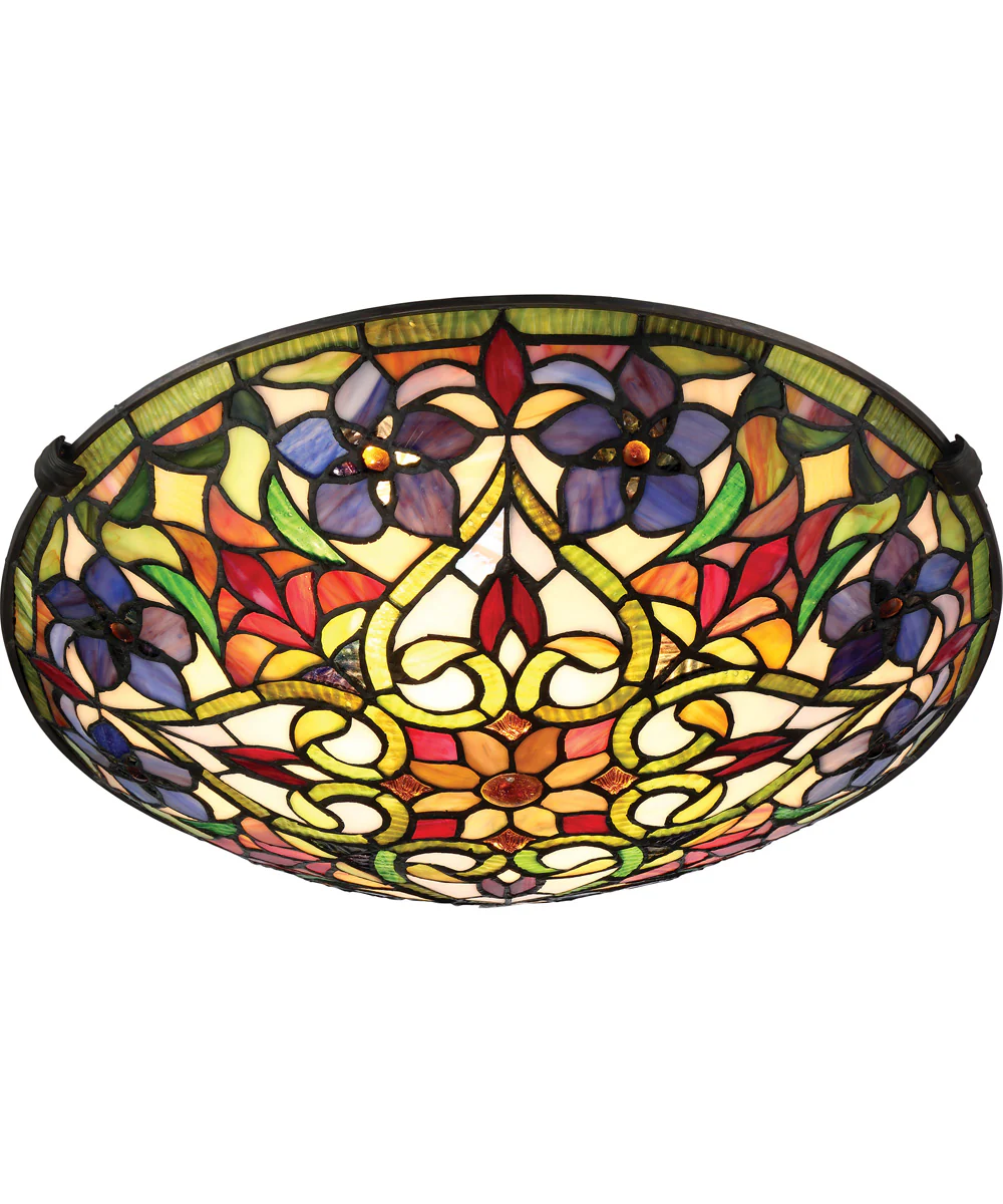 Violets Large 2-light Flush Mount Vintage Bronze - Image 4