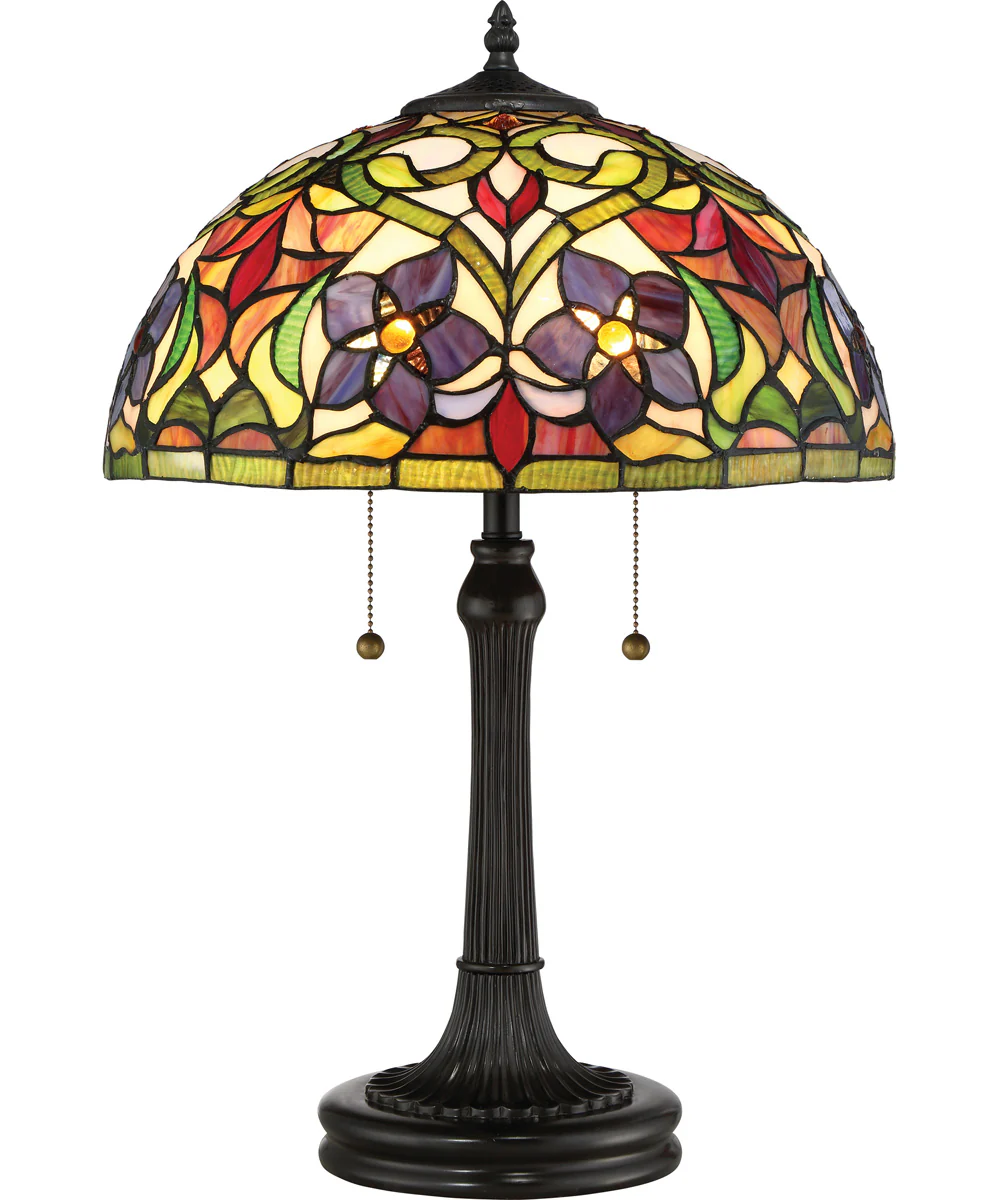 Violets Small 2-light Table Lamp Vintage Bronze - Image 2