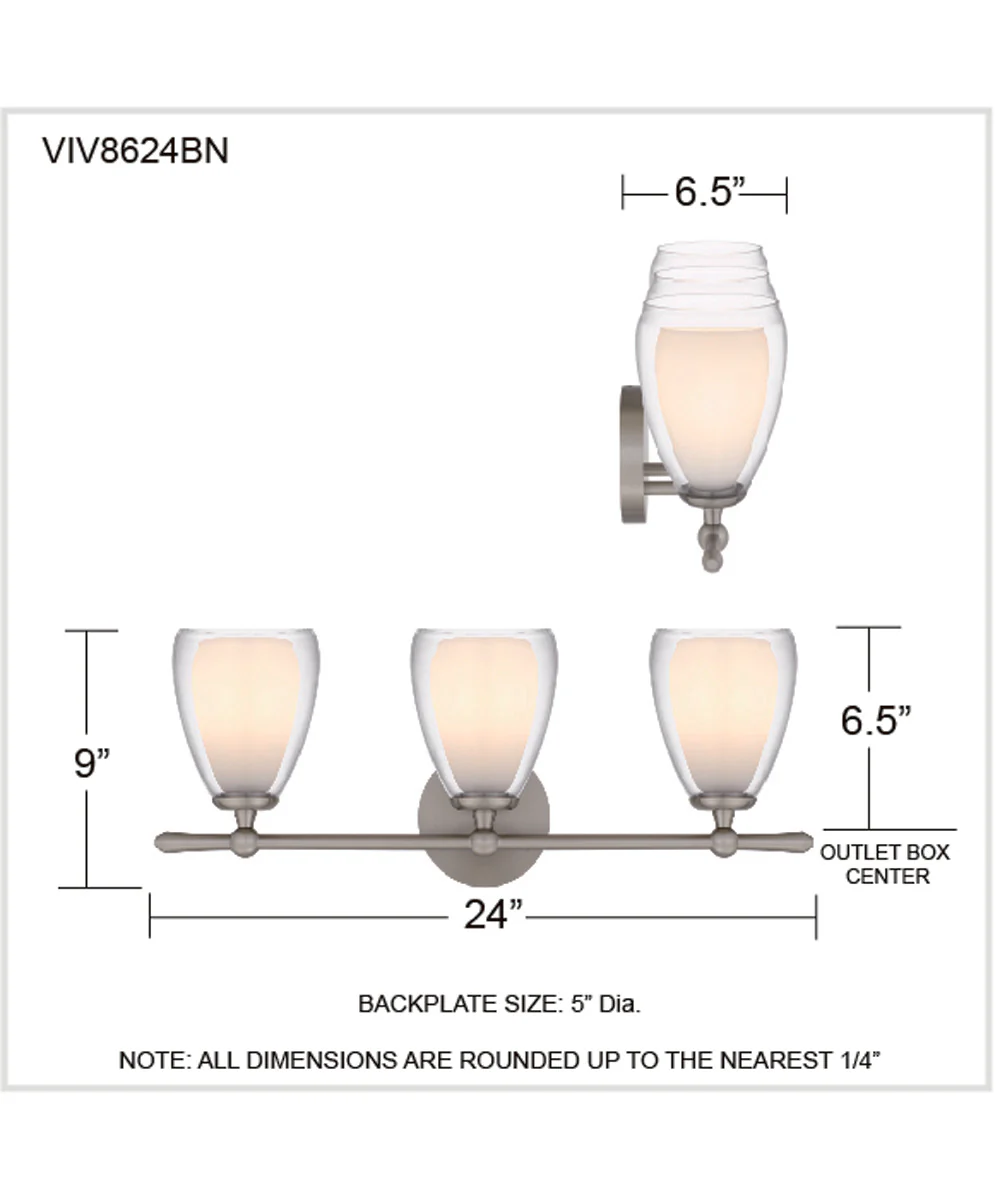 Vivienne 3-light Bath Light Brushed Nickel - Image 4