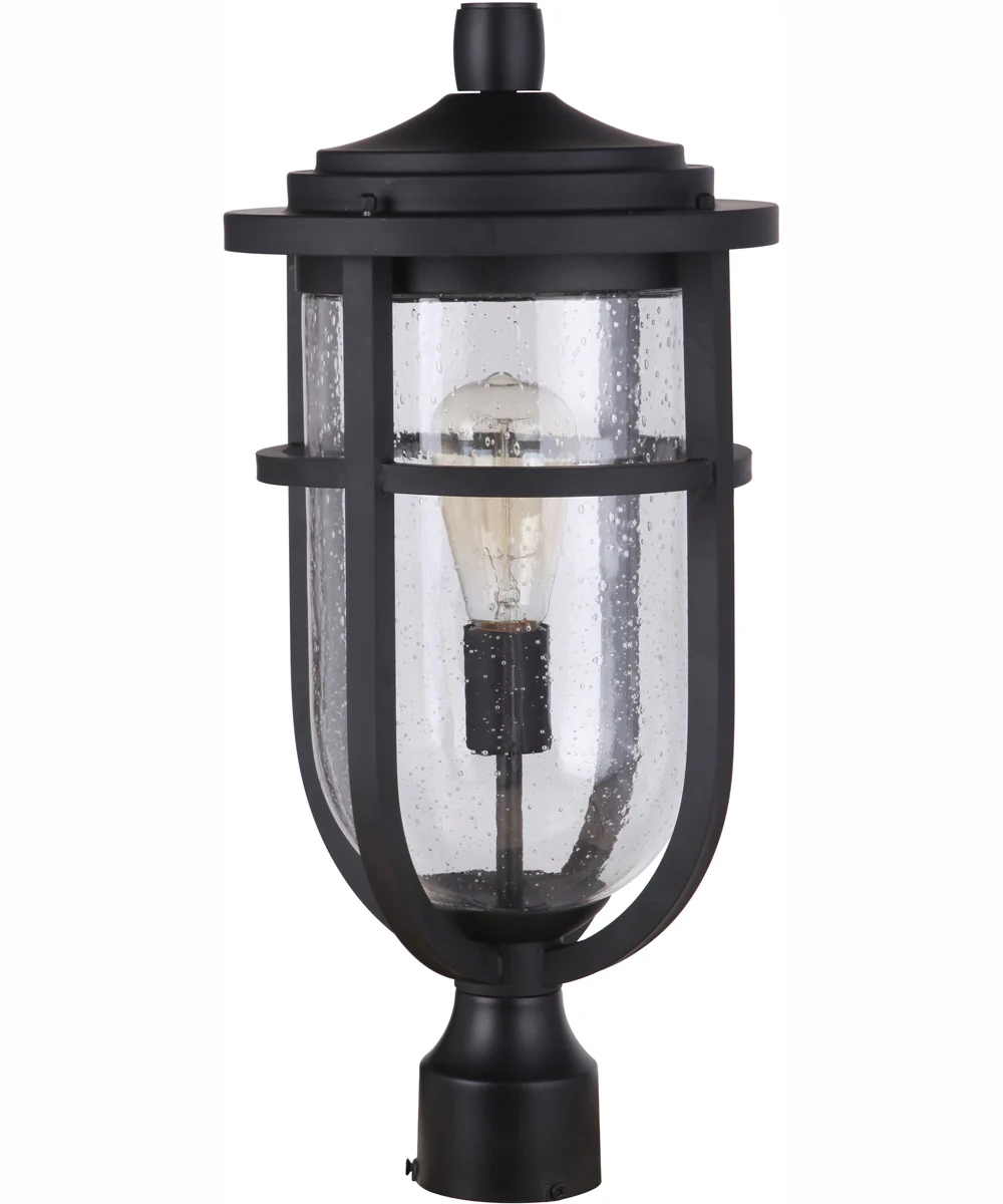 Voyage 1-Light Outdoor Post Mount Midnight - Image 3