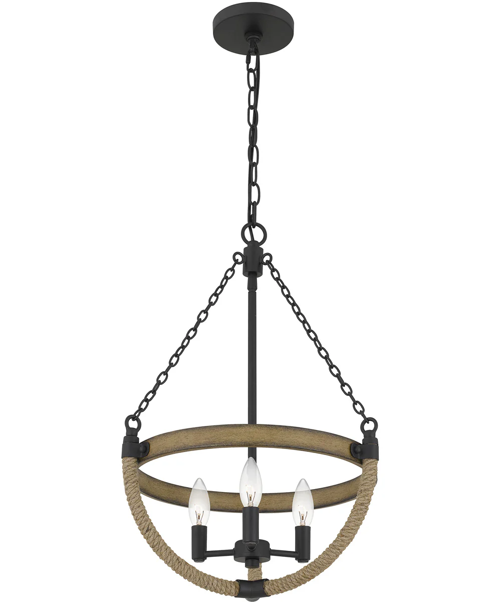 Wagner 3-light Pendant Matte Black - Image 4
