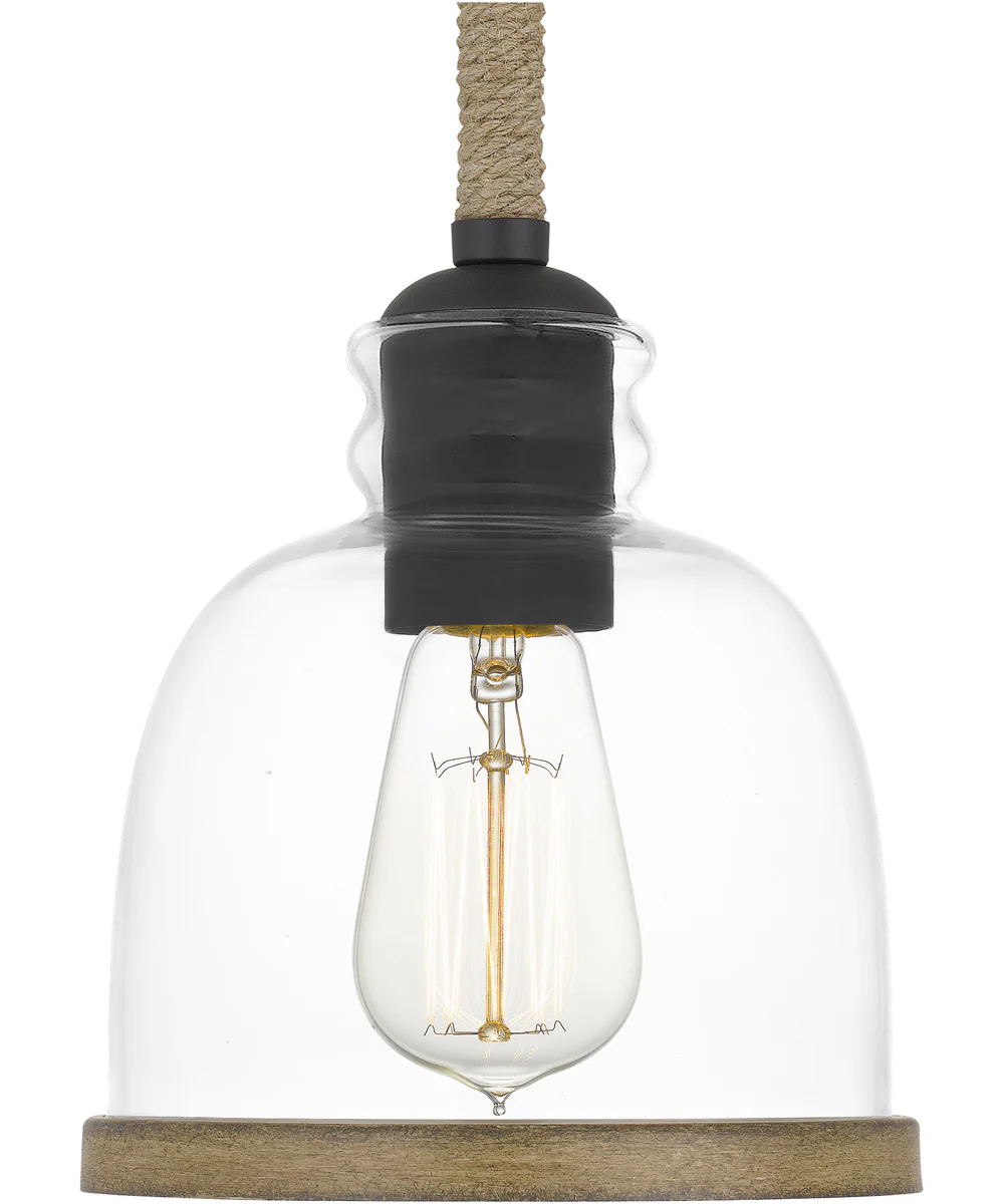 Wagner Small 1-light Mini Pendant Matte Black - Image 6