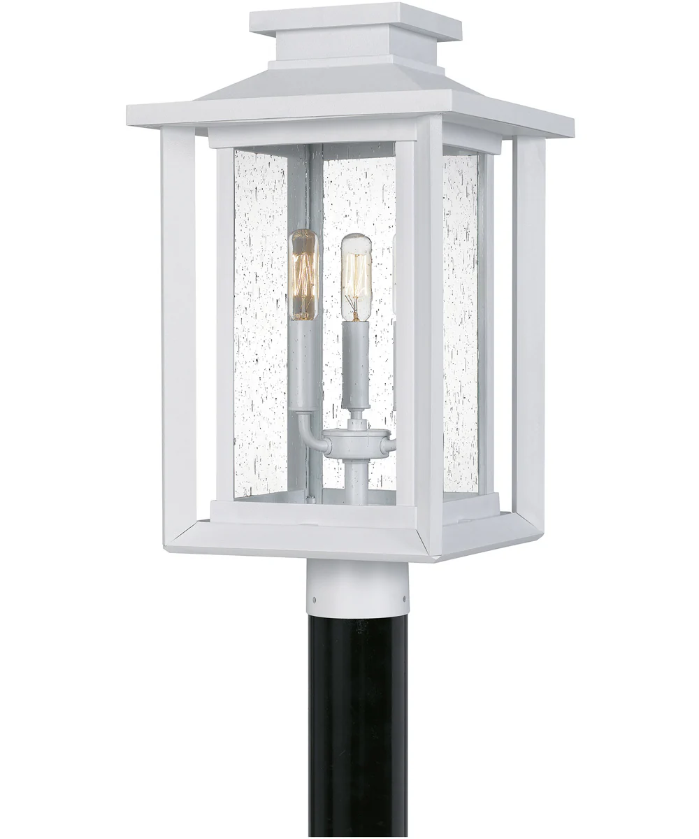 Wakefield 3-light Outdoor Post Light Coastal Armour White Lustre - Image 2
