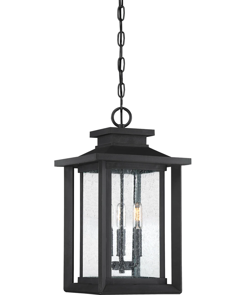 Wakefield Large 3-light Outdoor Pendant Light Coastal Armour Earth Black - Image 2