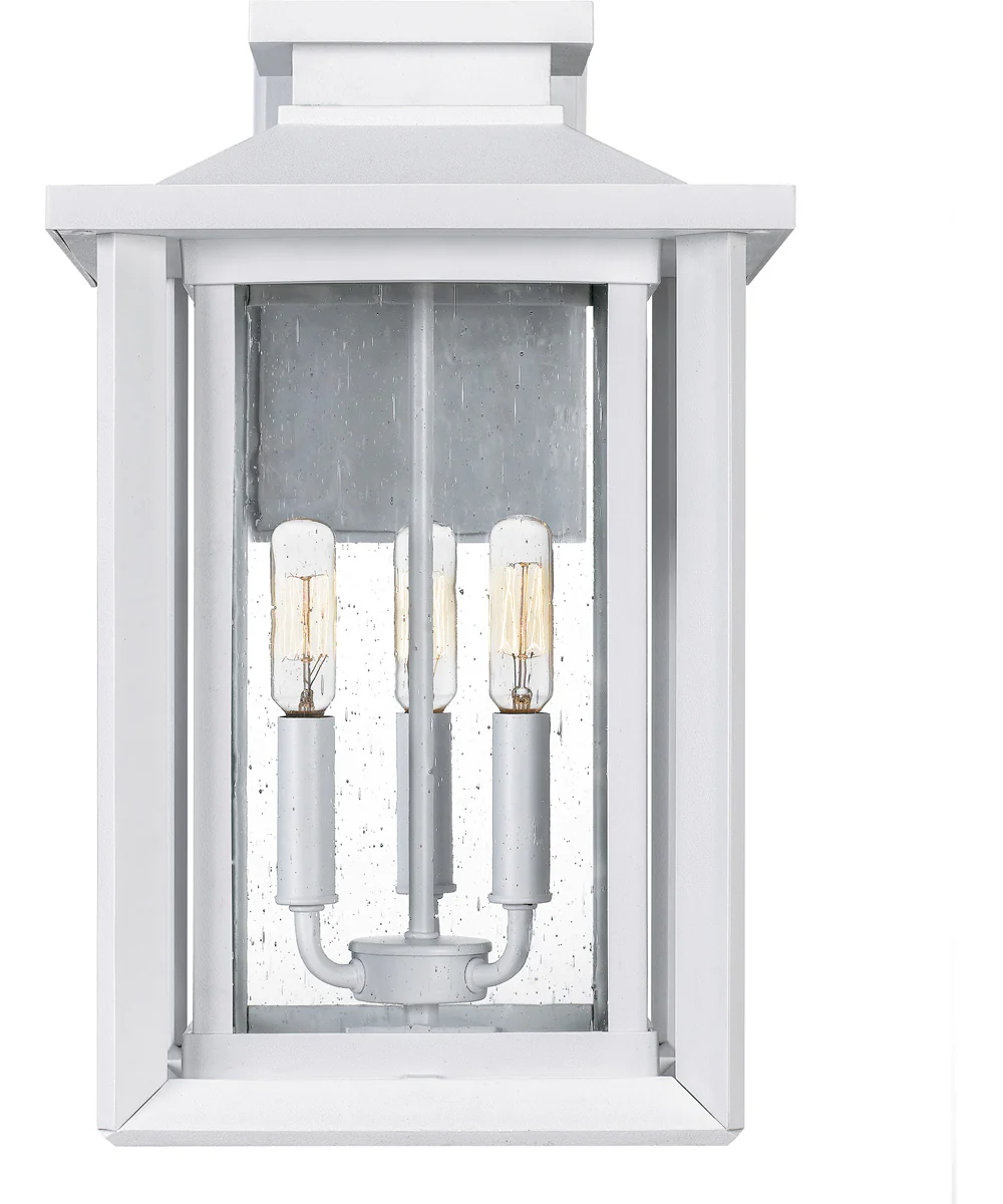 Wakefield Large 3-light Outdoor Wall Light  Coastal Armour White Lustre - Image 4