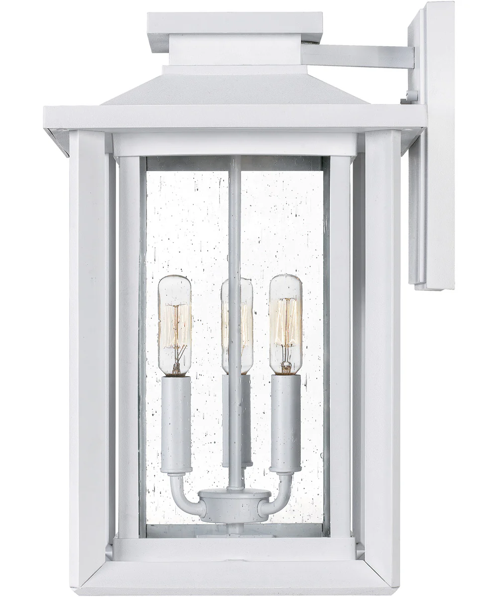 Wakefield Large 3-light Outdoor Wall Light  Coastal Armour White Lustre - Image 5